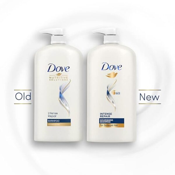 Dove Intense Repair Shampoo 1 L, Repairs Dry and Damaged Hair, Strengthening for Smooth & Strong Hair -Men & Women - Image 6