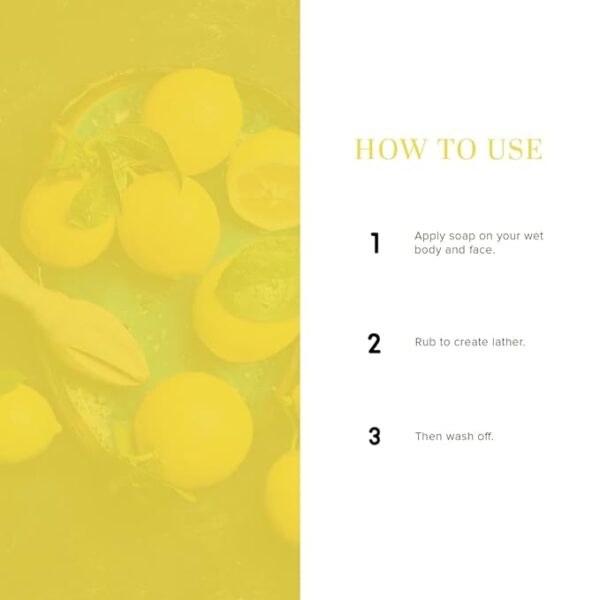 Khadi Natural Herbal Lemon Soap, 125g - Image 3