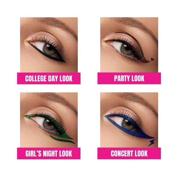 LAKMÉ Elle 18 Eye Drama Bold Black Pencil Kajal 0.35 G, Matte Finish Kajal Black, Waterproof, Matte Finish - Image 3