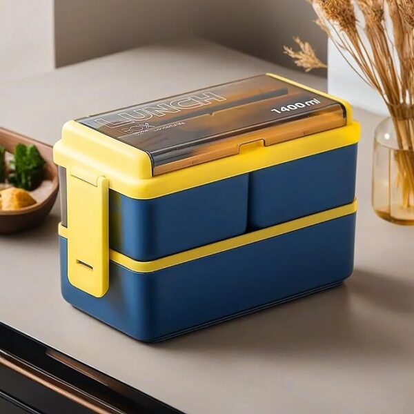 Porslin Reusable Microwavable 3 Compartment Bento Lunchbox for Kids Lunchbox for School Lunchbox for Girls - Image 5