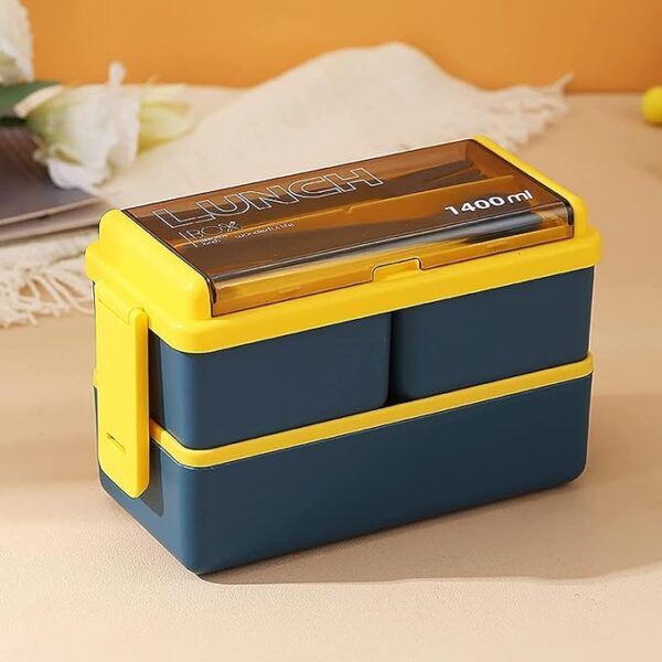 Porslin Reusable Microwavable 3 Compartment Bento Lunchbox for Kids Lunchbox for School Lunchbox for Girls - Image 3
