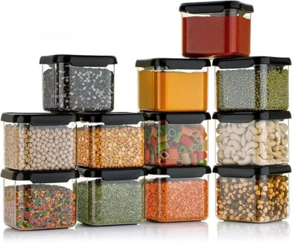 Rylan Air Tight Containers For Kitchen Organizer Storage Set, Kitchen Storage Set Pantry Organization(500 ml Pack of 4) - Image 3