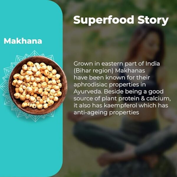 Sattviko Makhana, Phool Makhana, Makana, Foxnuts, Makhane, Vegan, Gluten Free, Non-GMO, Food yoga (400 gm - Pack of 1) - Image 3