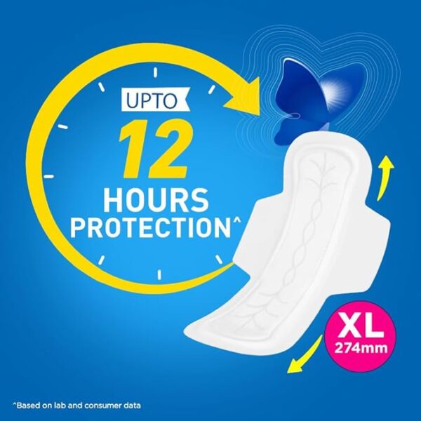 Stayfree Secure xl | 40 Pads | Cottony Soft Sanitary Pads for Women |Up to 12 Hours of Protection - Image 4