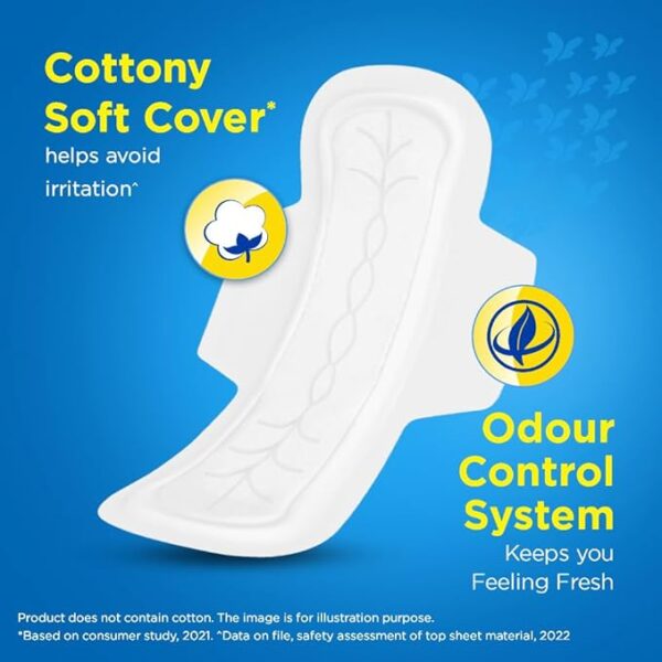 Stayfree Secure xl | 40 Pads | Cottony Soft Sanitary Pads for Women |Up to 12 Hours of Protection - Image 2