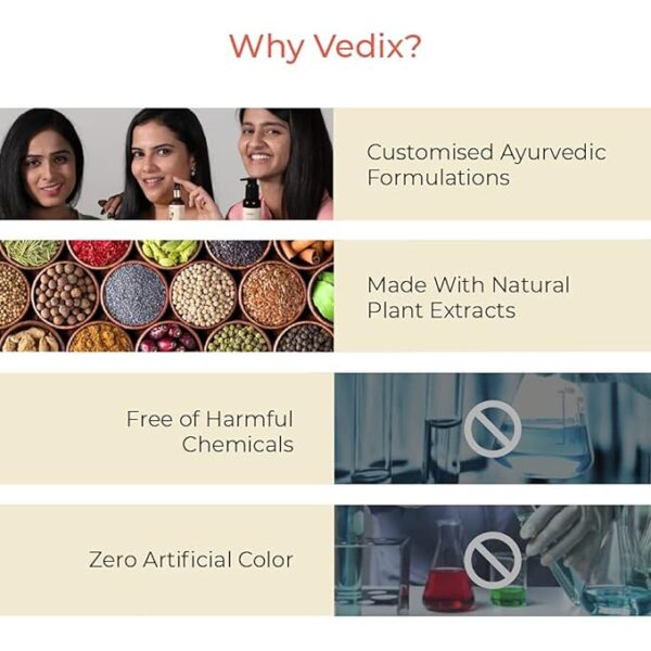Vedix Rachan Intense Damage Restore Leave In Conditioner, Customized Ayurvedic Hair Serum For Dry Frizzy Hair - Image 2