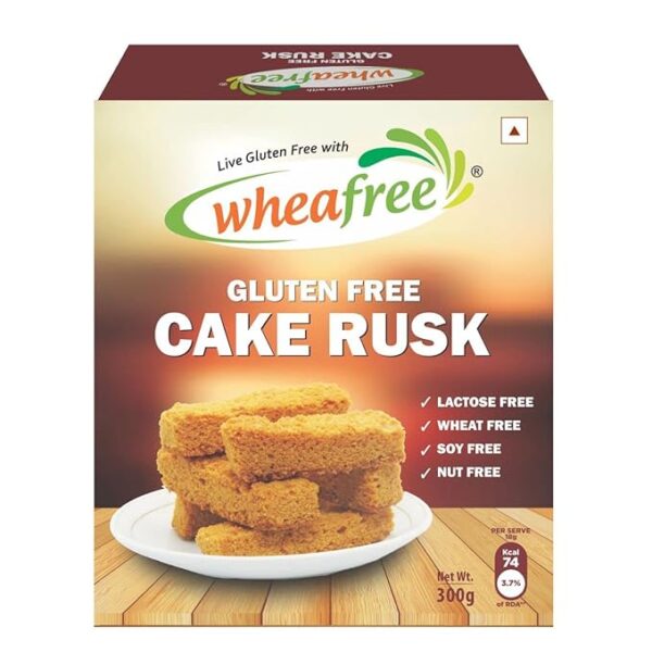 Wheafree Gluten Free Cake Rusk (300 Grams) Non-Veg | Tasty, Crunchy and Crispy | 100% Wholesome Ingredients - Image 2
